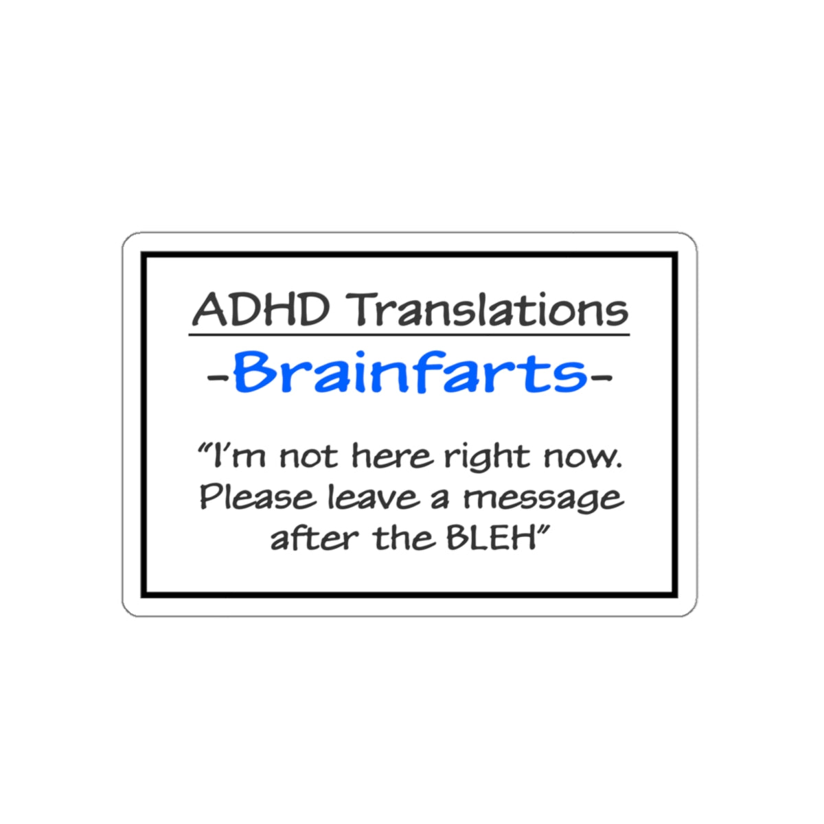 Brainfarts sticker
