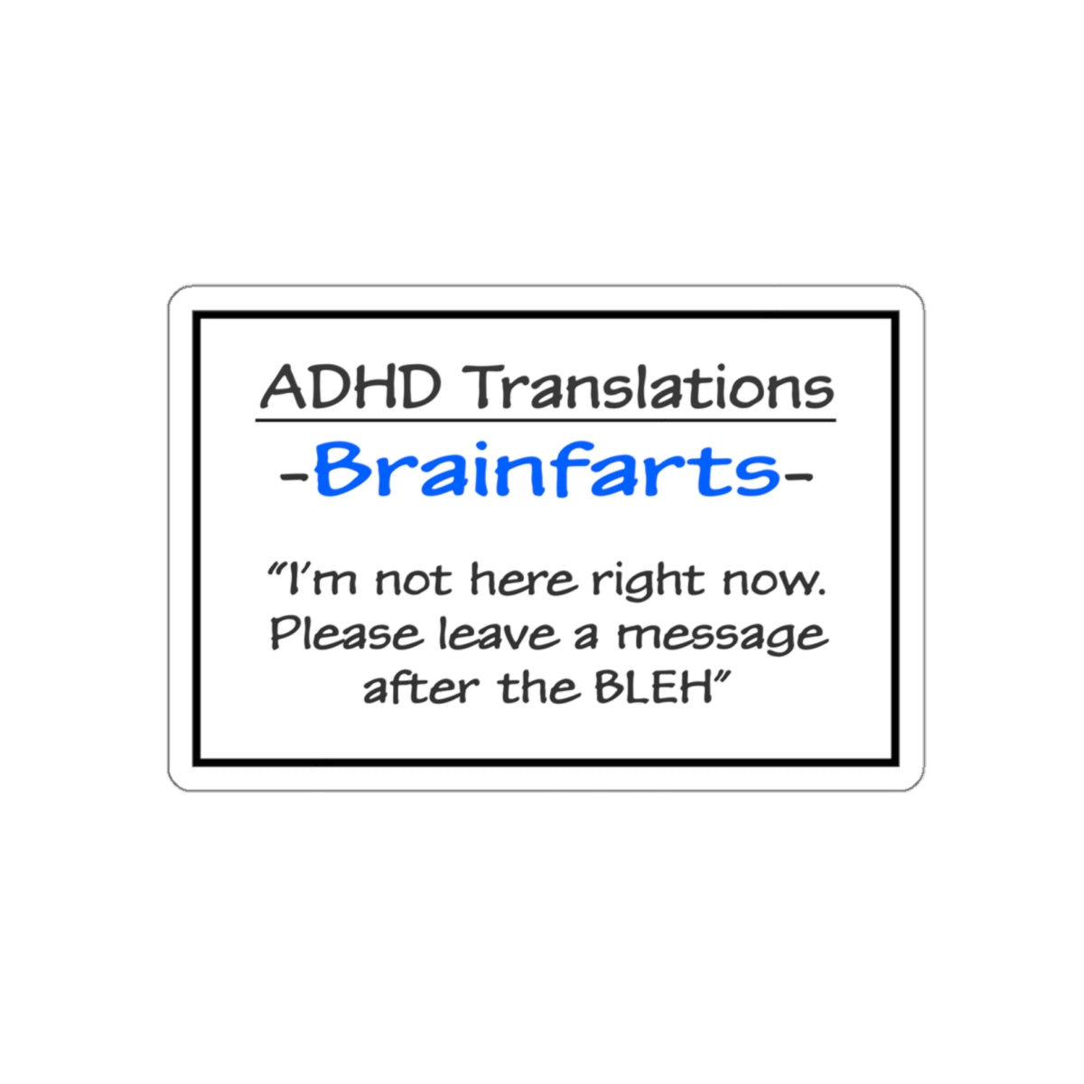 Brainfarts sticker