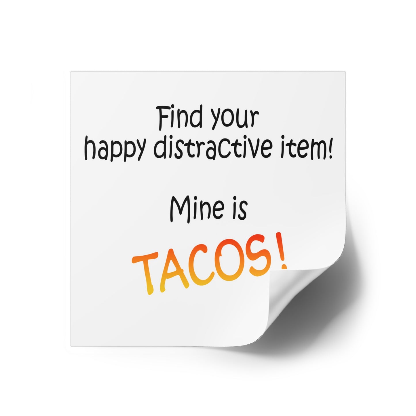 Happy distractive item (Tacos) STICKER
