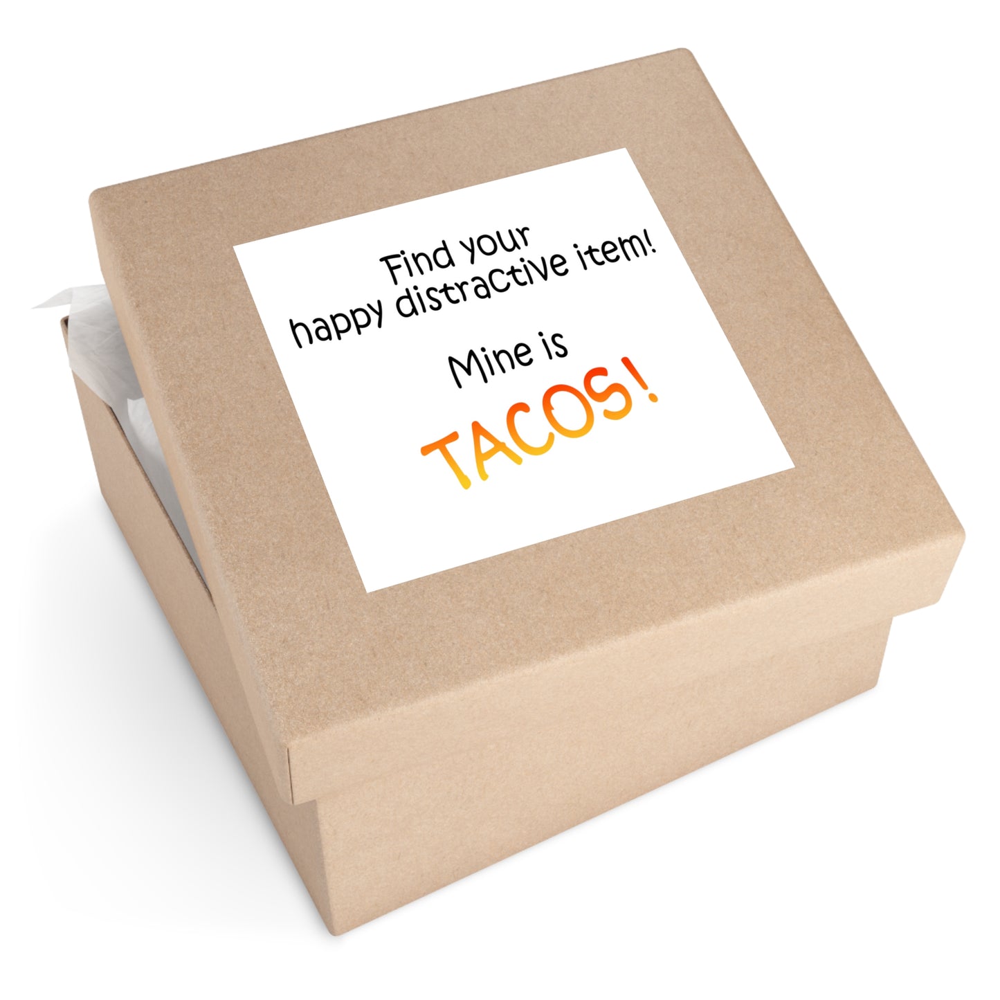 Happy distractive item (Tacos) STICKER