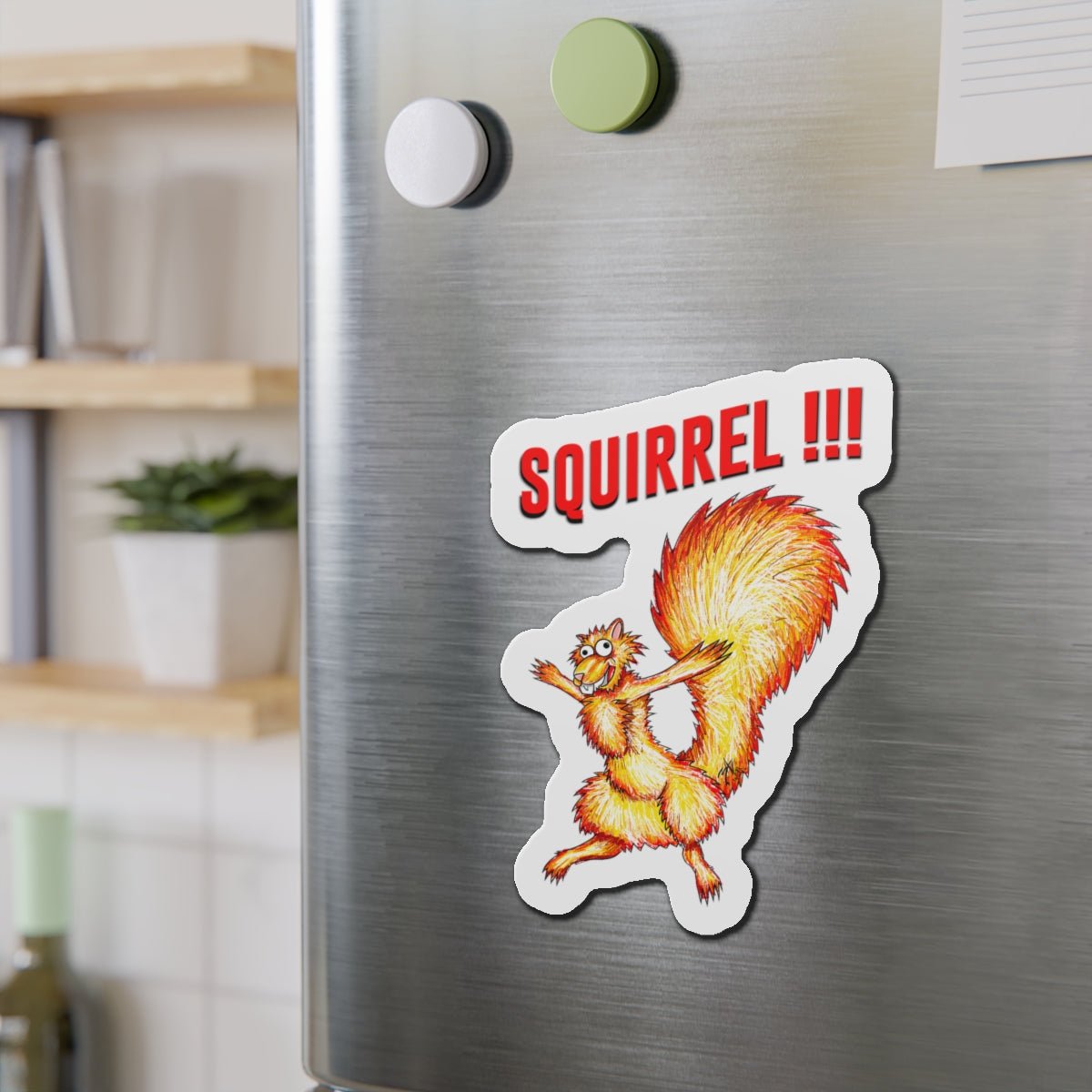 Squirrel!!! (magnet)