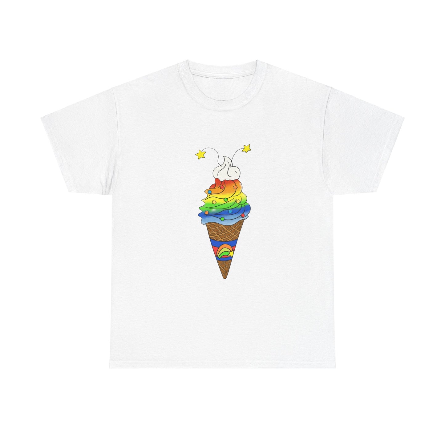 Rainbow Ice Cream to Brighten your day