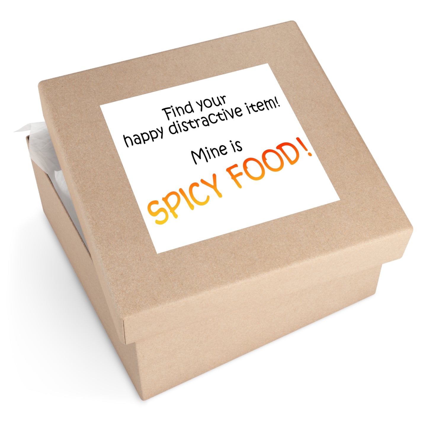 Happy distractive item (Spicy food) STICKER