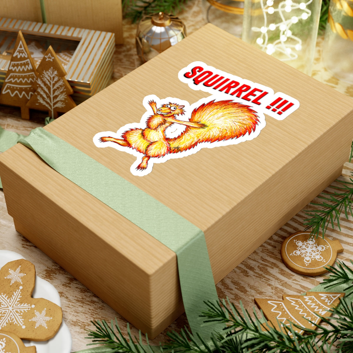 Squirrel!!! (sticker)