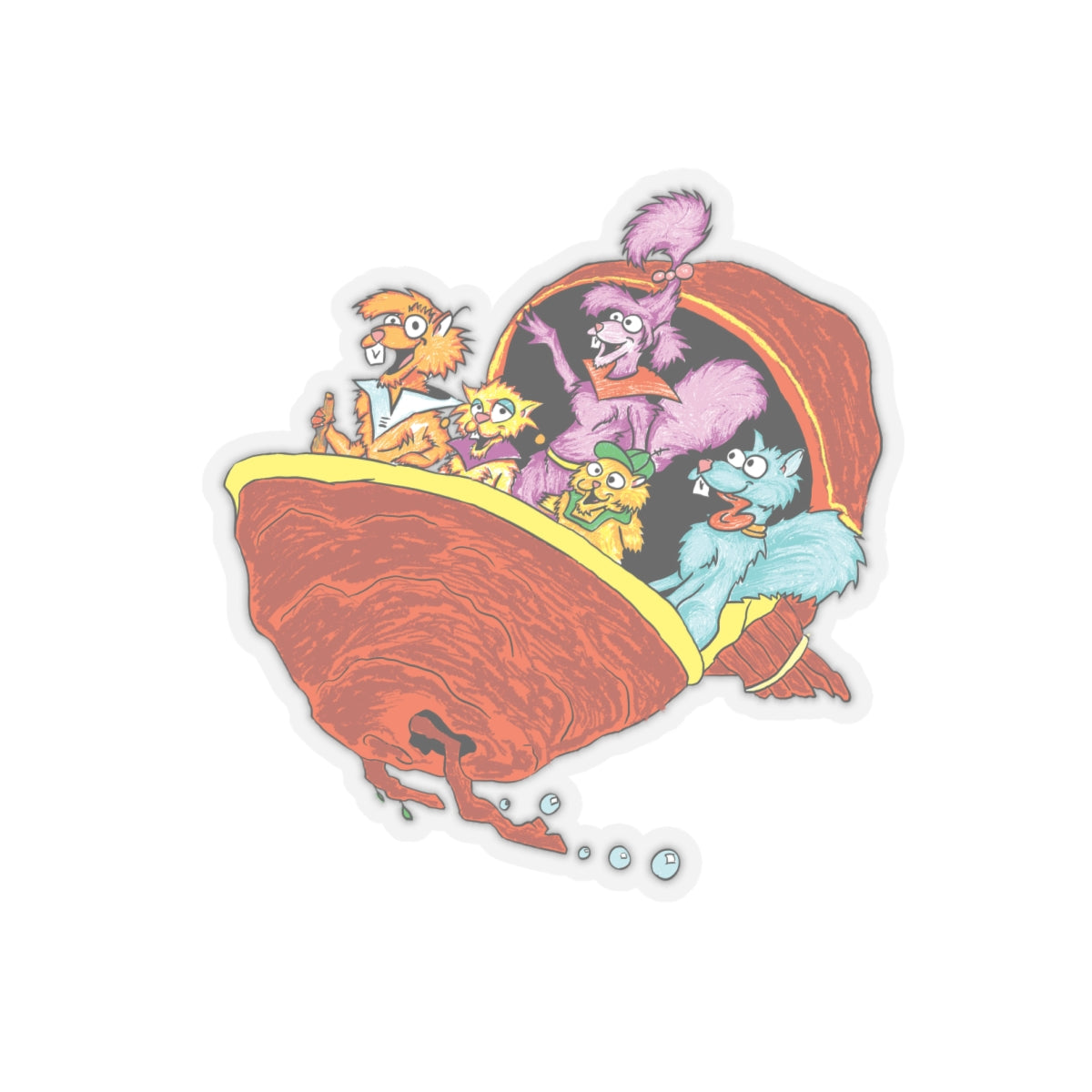 Future Squirrel Family stickers
