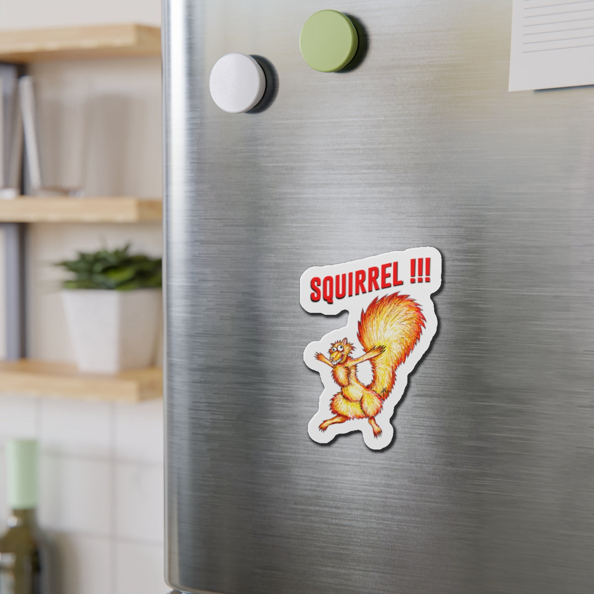 Squirrel!!! (magnet)