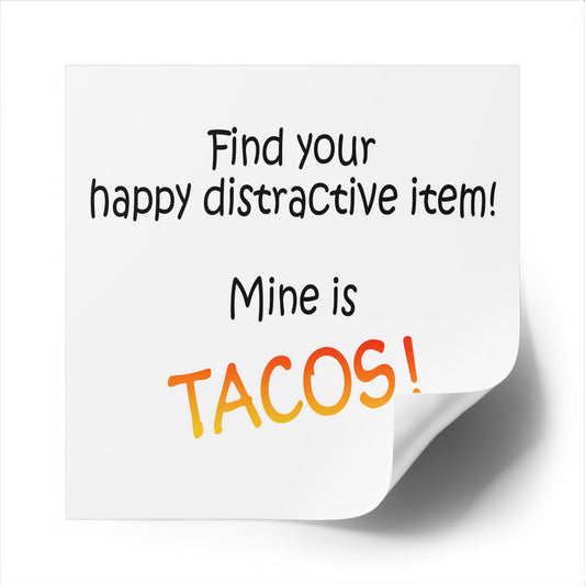 Happy distractive item (Tacos) STICKER