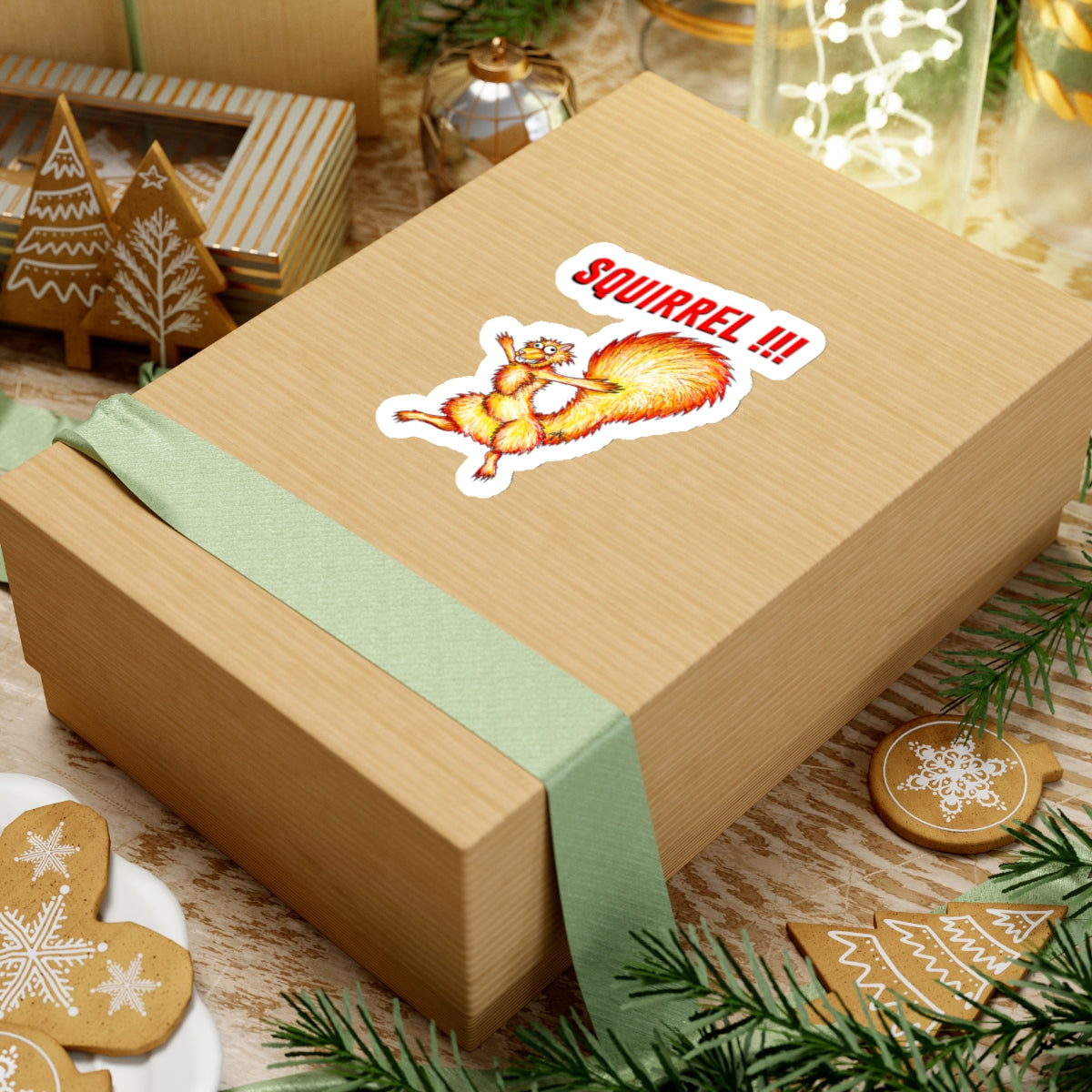 Squirrel!!! (sticker)