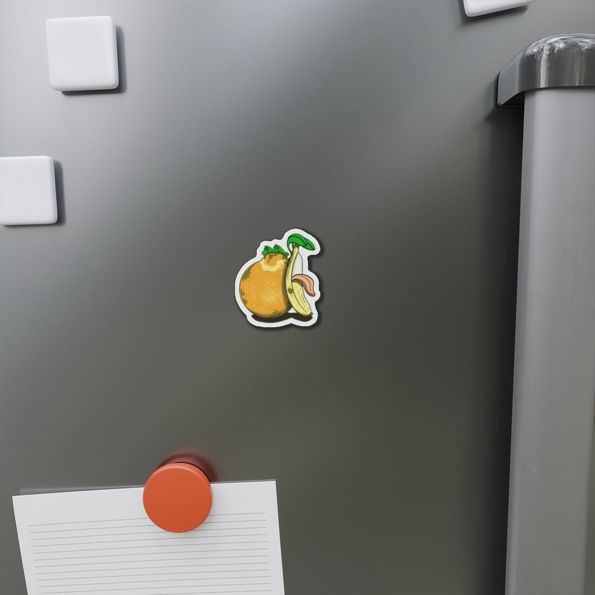 Hungry Orange and Clueless Banana pals (MAGNET)
