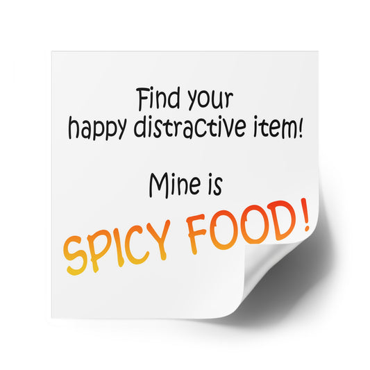 Happy distractive item (Spicy food) STICKER