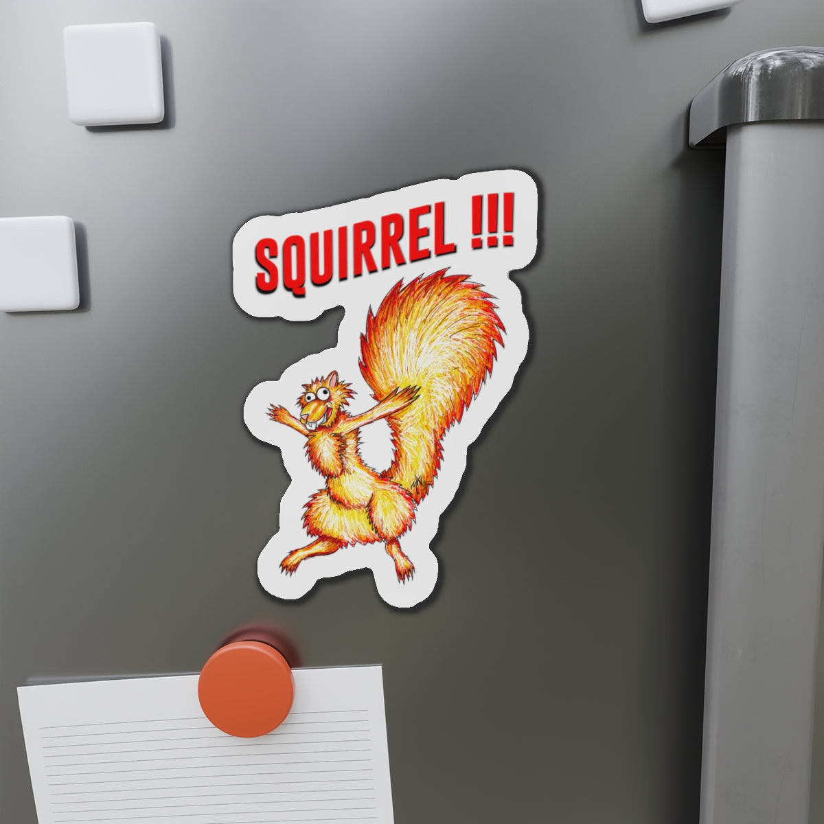 Squirrel!!! (magnet)